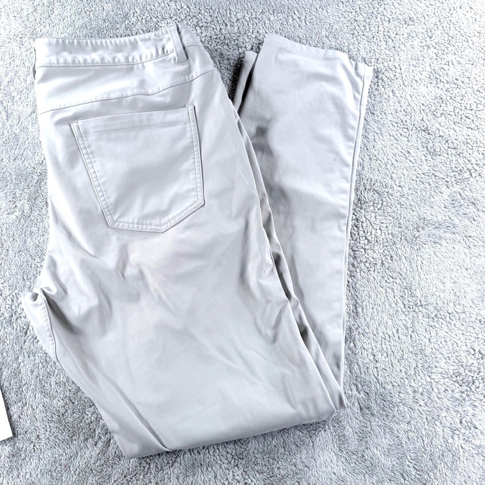 Lululemon ABC Pants Mens 36 Tan Slim Fit Warpstreme Performance Chino